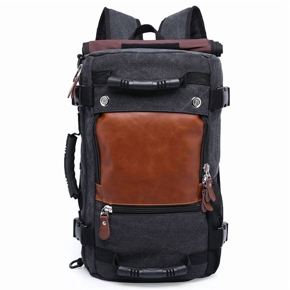 Retro Casual Large Capacity Men's Backpack,Black