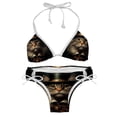 thumbnail image 1 of Retro Cat Chic One-Piece Swimsuits Bikini Set: Detachable Sponge, Adjustable Strap, Two-Pack, for Pools and Beaches, 1 of 1