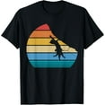 thumbnail image 1 of Retro Cat Climbing Meowtain Vintage Kitty Gift Rock Climber T-Shirt, 1 of 3