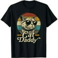 thumbnail image 1 of Retro Cat Daddy Sunglasses for Men Graphic Cotton Short Sleeve T-Shirt, 1 of 6