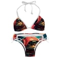 thumbnail image 1 of Retro Cat Detachable Sponge Adjustable Strap Bikini Set Two-Pack - Ideal for Beach & Pool Parties, 1 of 6