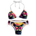thumbnail image 1 of Retro Cat Detachable Sponge Adjustable Strap Bikini Set Two-Pack - Ideal for Beach & Pool Parties, 1 of 6