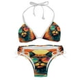 thumbnail image 1 of Retro Cat Detachable Sponge Adjustable Strap Bikini Set Two-Pack Swimsuit Swim Suit - Beach Pool Vacation Club, 1 of 6