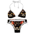 thumbnail image 1 of Retro Cat Detachable Sponge Adjustable Strap Bikini Set Two-Pack Swimsuit Women Swim Suit, 1 of 6