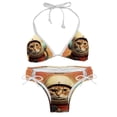thumbnail image 1 of Retro Cat Detachable Sponge Adjustable Strap Bikini Set Two-Pack Swimsuits Swimming Suits Applicable Scenes, 1 of 6