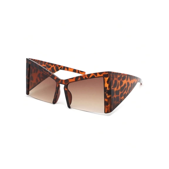 Retro Cat Eye Sunglasses, Tortoise Frame with Gradient Brown Lenses