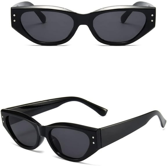 Retro Cat Eye Sunglasses Women Vintage Small Eyewear Women/Men Rivet Sun Glasses Female Eyewear UV400