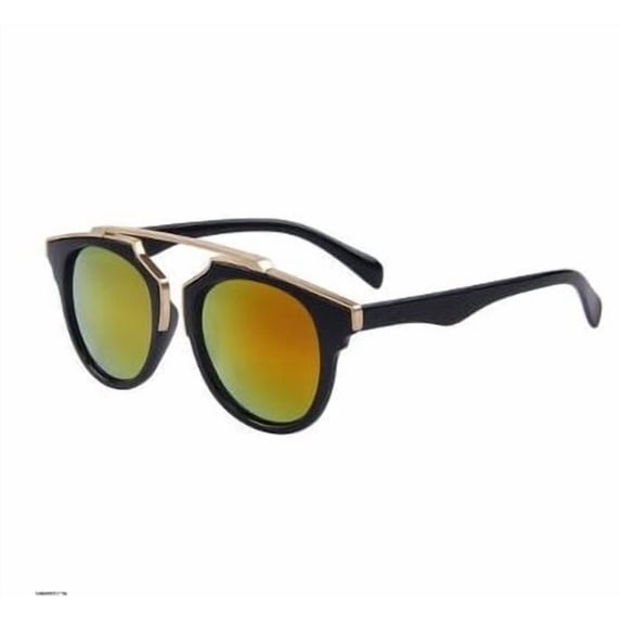 Cat Eye Sunglasses For Women And Men Oval Resin Lens Fashion Eyewear Bright Black Frame Unisex Use Retro Style
