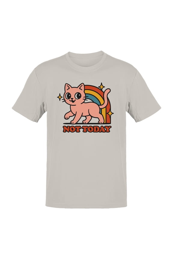Retro Cat "Not Today" Graphic Men's T-shirt