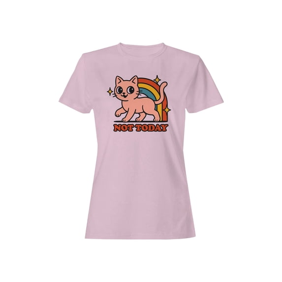 Retro Cat "Not Today" Graphic Women's T-shirt