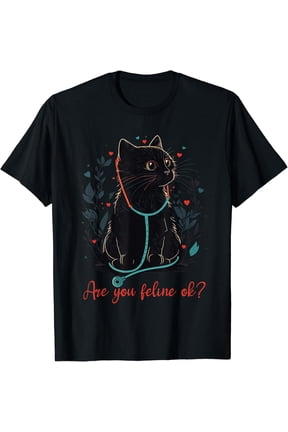 Retro Cat Nurse Nurse Week Nurse T-Shirt