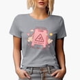 thumbnail image 1 of Retro Caution You Might Fall in Love, Funny Warning Sign, Valentine's Day Gift, Heather Grey T-Shirt, Medium, 1 of 5