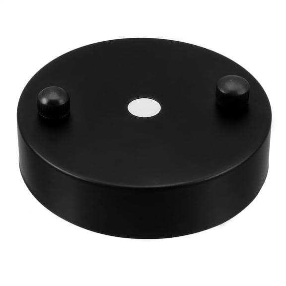 Retro Ceiling Light Plate Pendant Accessories 80mmx20mm Black with Screw