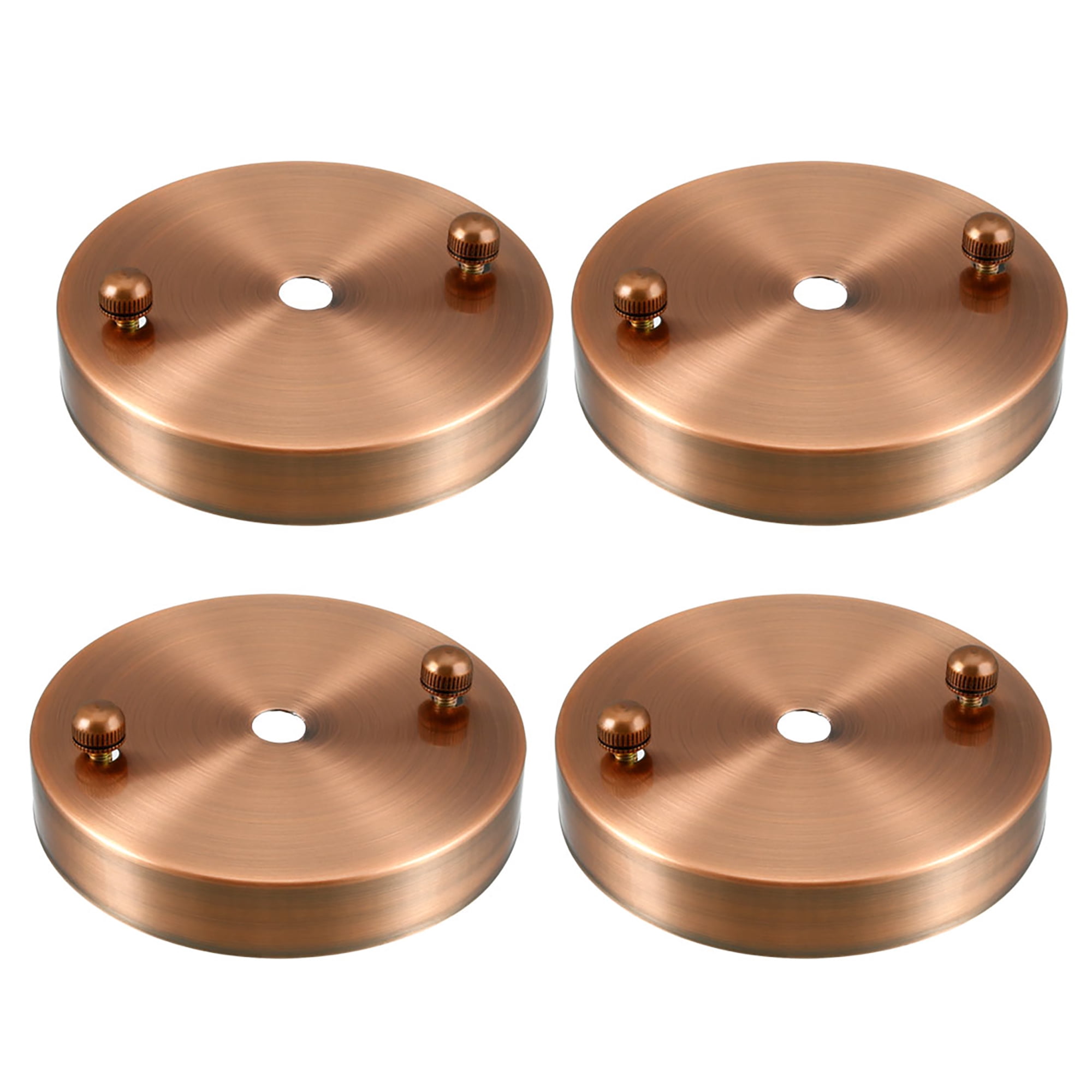 Retro Ceiling Light Plate Pointed Base Chassis 100mmx20mm Copper Tone 4 ...