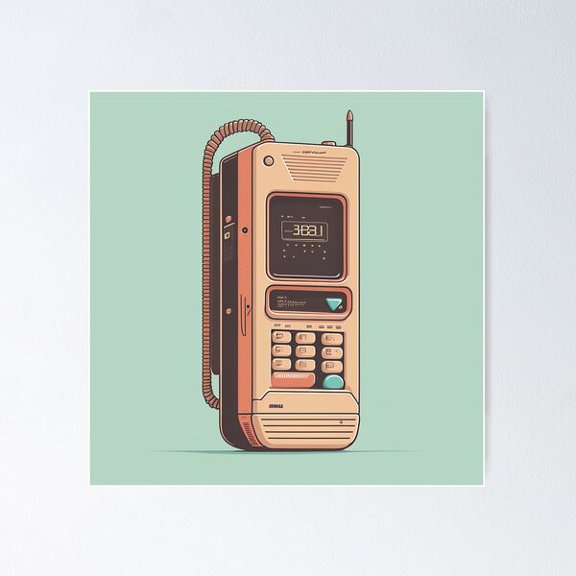 Retro Cell Poster Wall Art, Modern Wall Decor For Living Room Bedroom, 30x30 UNFRAMED