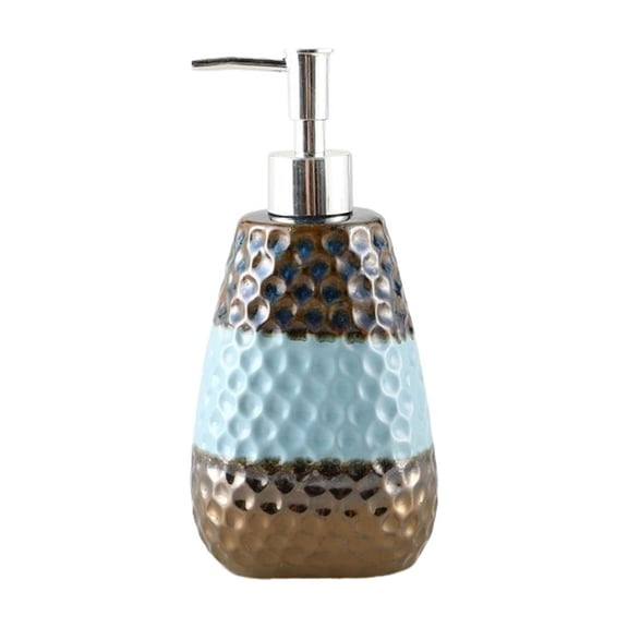 Retro Ceramic Soap Dispenser With Pump For Home Use Dispenses Lotion Press Bottle