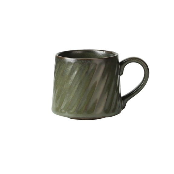 Retro Ceramic Striped Cup Mug Afternoon Tea Milk Coffee Cup