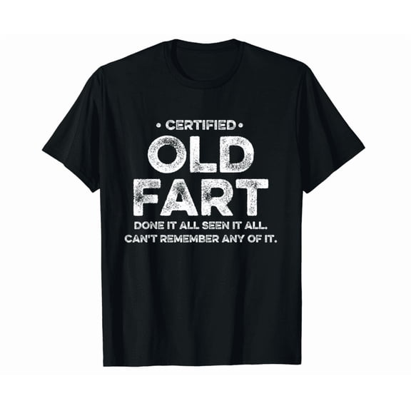 Retro Certified Old Fart Old Age Retirement Shirt Full Size S-5Xl Hot Trending Shirt, Vintage Birthday Gift