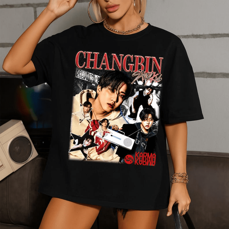 Retro Changbin Straykids T-Shirt, Karma Album Shirt, Stray Kids