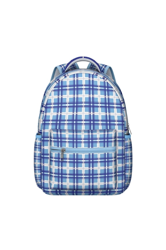 Retro Checkerboard Backpack Plaid Design and Geometric Checkered Pattern Vintage Travel Bag for Students