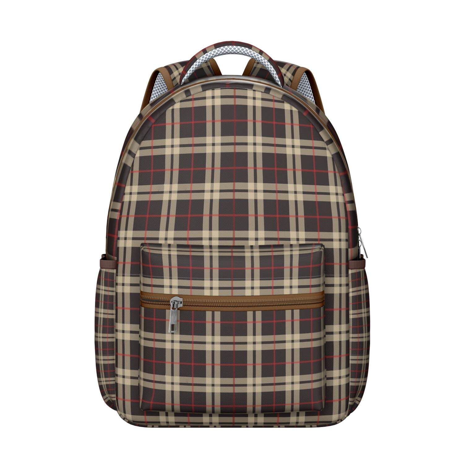 Retro Checkerboard Backpack Plaid Design and Geometric Checkered ...