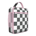thumbnail image 1 of Retro Checkerboard Insulated Lunch Box Student Reusable Lunch Bag Lightweight Lunch Box Containers Picnic Beach, 1 of 5
