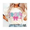 thumbnail image 1 of Retro Checkered Teacher T-Shirt, Floral Coquette Teacher Shirt, Preppy Teacher Graphic Tee, Retro Style Teacher Shirt, Coquette Bow Shirt, 1 of 5