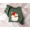 thumbnail image 1 of Retro Cheerful Santa Sweatshirt, Santa Merry Christmas Sweatshirt, Vintage Santa Claus Sweatshirt, 1 of 5