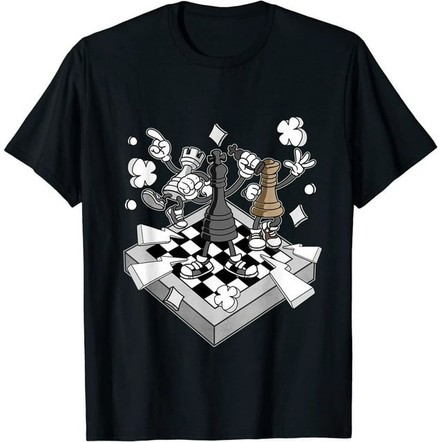 Retro Chess Battle Figures Chessman Checkmate Chess Player T-Shirt ...