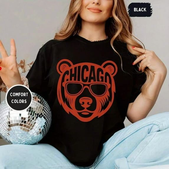 Retro Chicago Football T-Shirt, Vintage Football Tee,  Shirt, Uni Tee, Football Fan Gift