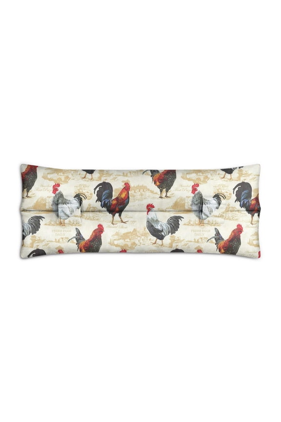 Retro Chicken Wildflowers Surgery Pillow - Breast Cancer Recovery Seatbelt Cushion with Farm Design