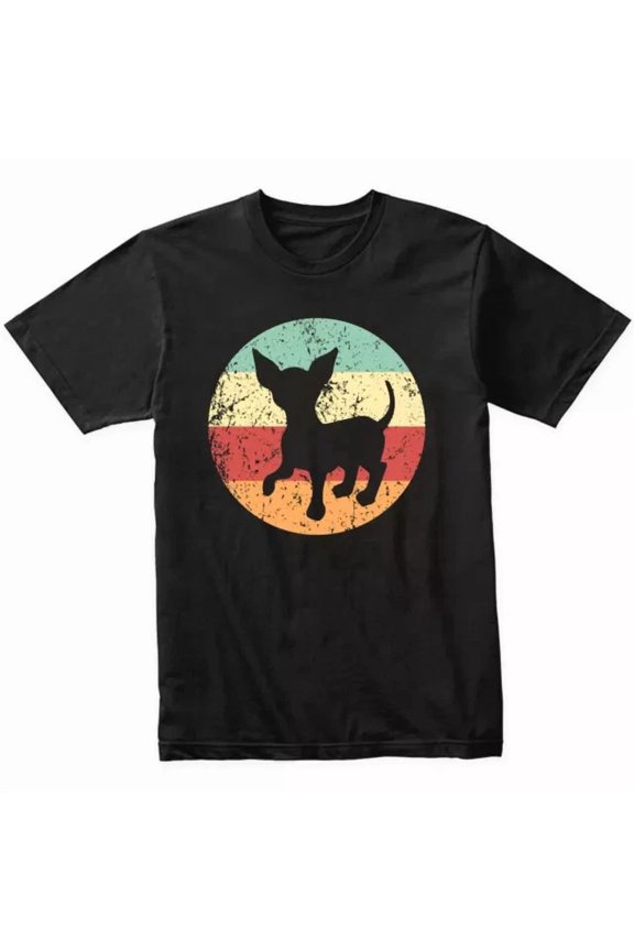 Retro Chihuahua Dog Breed Icon Design Gift Tee