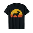 thumbnail image 1 of Retro Chihuahua Men Women Kids Dog Mom Dad Chihuahua Cotton T-Shirt Black, 1 of 5