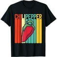 thumbnail image 1 of Retro Chili Peppers Red Hot Spicy Pepper Eat Mexican Foodie T-Shirt, 1 of 4