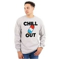 thumbnail image 1 of Retro Chill Out Food Pun Popsicle Long Sleeve TShirt Men Women Brisco Brands S, 1 of 6