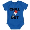 thumbnail image 1 of Retro Chill Out Food Pun Popsicle Romper Boys or Girls Infant Baby Brisco Brands NB, 1 of 7