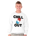 thumbnail image 1 of Retro Chill Out Food Pun Popsicle Sweatshirt for Men or Women Brisco Brands M, 1 of 6