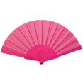 thumbnail image 1 of Retro Chinese Portable Plastic Elegant Folding Fan Cloth Hand Fan Silk Fan Handheld Fabric Hand Fan ROSE RED, 1 of 8
