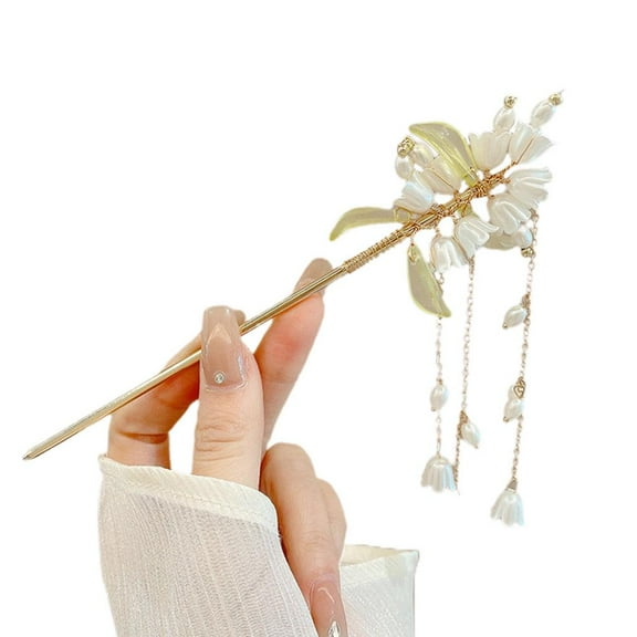 Retro Chinese Tassel Hair Clip For Women Hair Stick Pins Flower Handmade Jewelry Accessories Hair Hairpins Charm