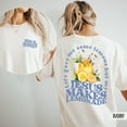 thumbnail image 1 of Retro Christian Comfort Colors T-Shirt – “Jesus Makes Lemonade” Faith Graphic Tee - Unisex Christian Shirt, 1 of 4