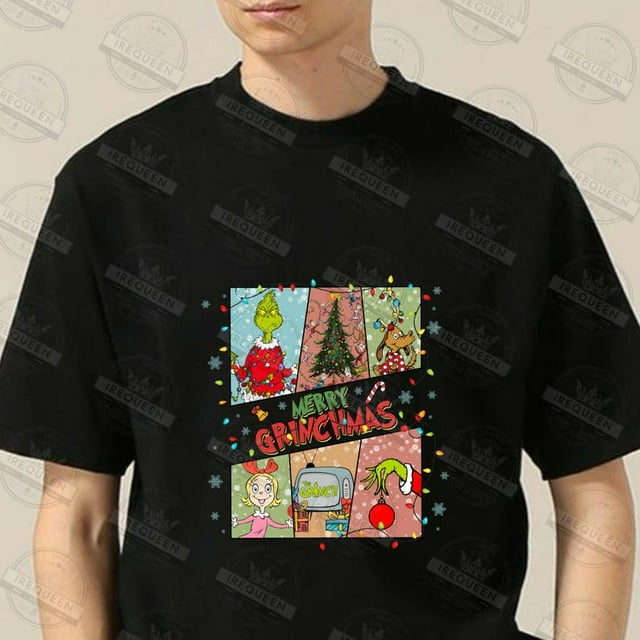 Retro Christmas Character, Green Mean Guy And Friends Christmas, Merry