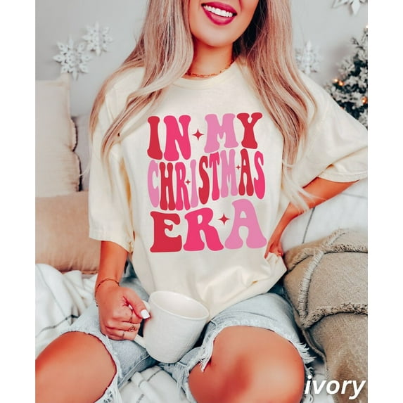 Retro Christmas Shirt, Funny Christmas Tee, In My Christmas Era Shirt, Vintage Cute Christmas Tee, Gift for Her Holiday Shirt