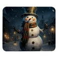 thumbnail image 1 of Retro Christmas Snowman Mouse Pad, Personality Design Rubber Base for Office Decor for Laptop, Computers, 1 of 7