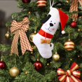 Retro Christmas Socks Gift Bag Christmas Candy Bag Stereo Gift Socks