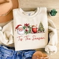 thumbnail image 1 of Retro Christmas Sweatshirt, Tis the Season Sweatshirt, Santa Claus Sweatshirt, Watercolor Christmas Sweatshirt, Christmas Shirt, Merry Christmas, Christmas vibes, 1 of 5