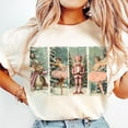 thumbnail image 1 of Retro Christmas T-Shirt, Vintage Christmas Shirt, Pink Nutcrackers Shirt, Christmas Tree Shirt, Merry Christmas Shirt, 1 of 5