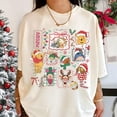 thumbnail image 1 of Retro Christmas Winnie The Pooh Coquette Comfort Colors Shirt, Pooh Christmas Shirt, Disney Christmas Shirt, Pooh and Friends Merry Christmas Shirt, 1 of 5