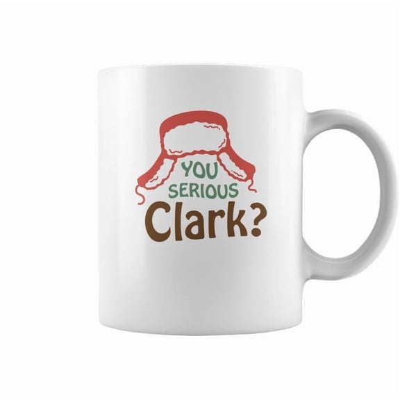 Retro Christmas You Serious Clark Accent Mug