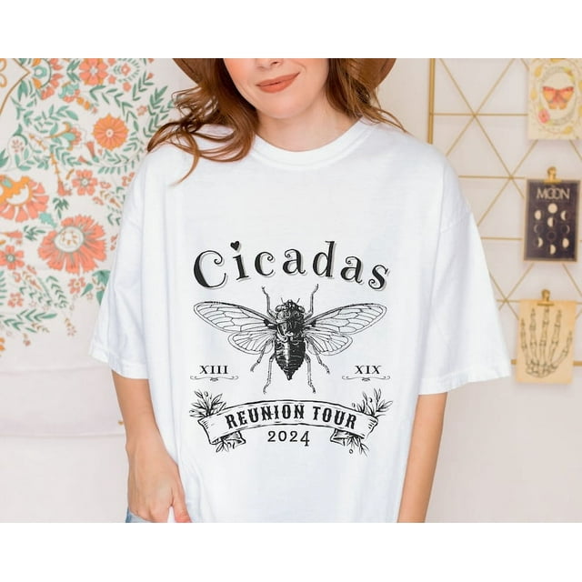 Retro Cicada 2024 Shirt, Year of The Cicadas Brood Emergence Goblincore