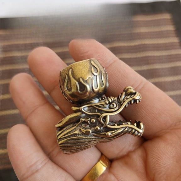 Retro Cigarette Pot Faucet Cigarette Retro Brass Pipe Work in Progress Pot Head